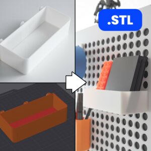 Bac de Rangement L - Qube 500 - 3DFiles